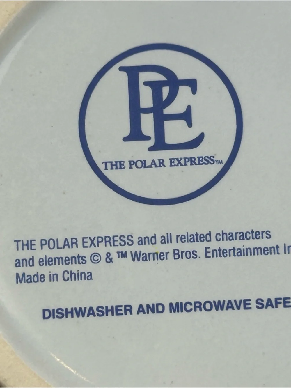 The Polar Express BELIEVE 3D Mugs Train 2004 Warner Bros. Set of 2